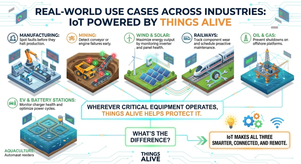 IoT makes all three smarter, connected, and remote.